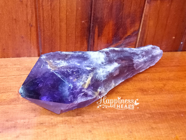 Dragon Tooth Amethyst Elestial Crystal Point Wand: A Majestic Tool of Spiritual Power