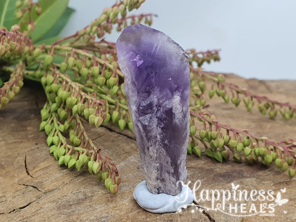 Dragon Tooth Amethyst Elestial Crystal Point Wand