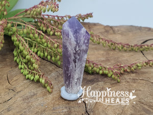 Dragon Tooth Amethyst Elestial Crystal Point Wand