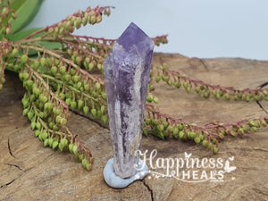 Dragon Tooth Amethyst Elestial Crystal Point Wand