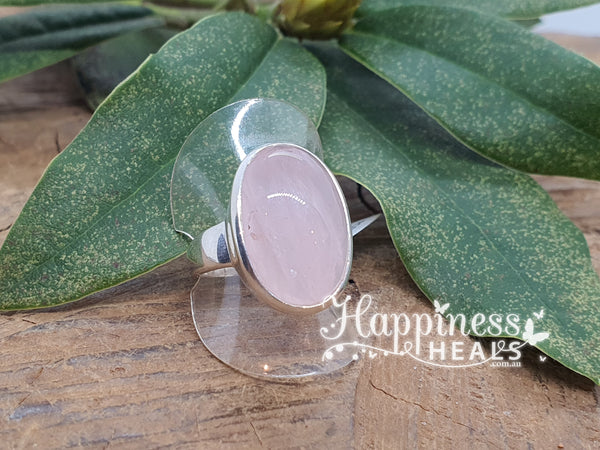 Rose Quartz Ring - Size 9