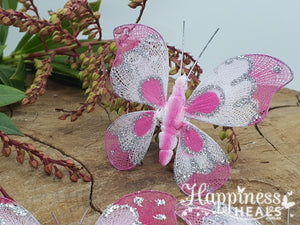 Pink Butterfly Magnets