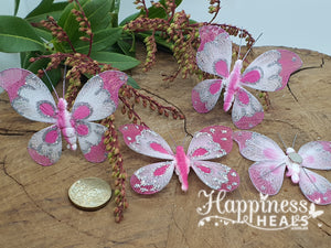 Pink Butterfly Magnets