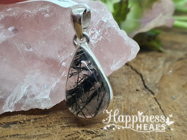 Tourmalinated Quartz Pendant