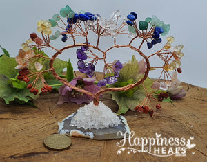 Crystal Chip Heart Chakra Tree