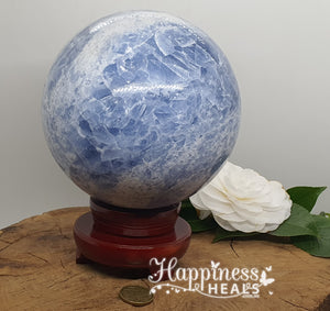 Blue Calcite Sphere