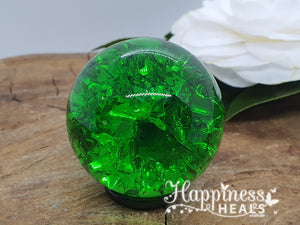 Crackle Green Quartz Sphere