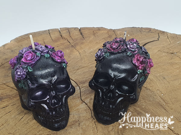 Rose Skull Candles: Gothic Romance with a Touch of Elegance