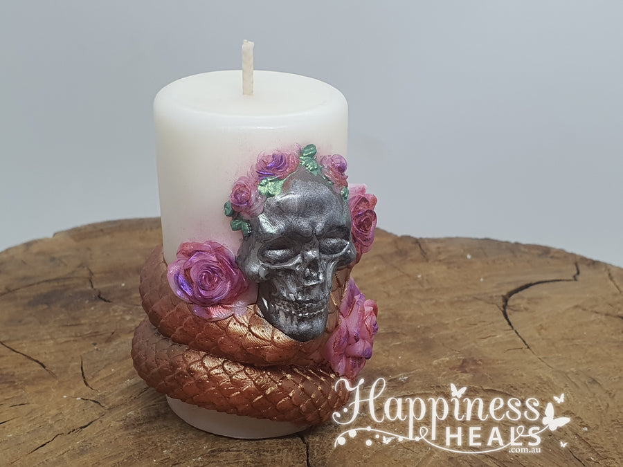 Skull Pillar Candles: Gothic Romance with a Touch of Elegance