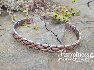 Timeless Copper & Magnetic Bracelet – Classic Style with a Modern Touch