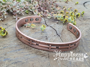 Timeless Copper & Magnetic Bracelet – Classic Style with a Modern Touch