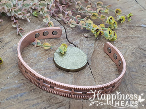 Timeless Copper & Magnetic Bracelet – Classic Style with a Modern Touch