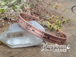 Timeless Copper & Magnetic Bracelet – Classic Style with a Modern Touch