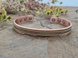 Timeless Copper & Magnetic Bracelet – Classic Style with a Modern Touch