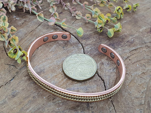 Timeless Copper & Magnetic Bracelet – Classic Style with a Modern Touch