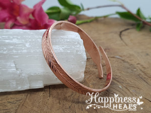 Handcrafted Copper Leaf Bracelet – Classic Style & Natural Elegance