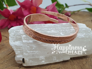 Handcrafted Copper Leaf Bracelet – Classic Style & Natural Elegance