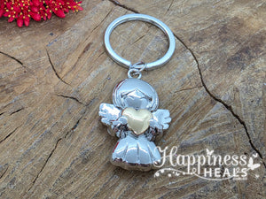 Angel with Heart Keyrings