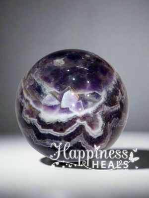 Chevron Amethyst Sphere