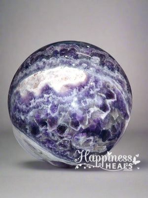 Chevron Amethyst Sphere