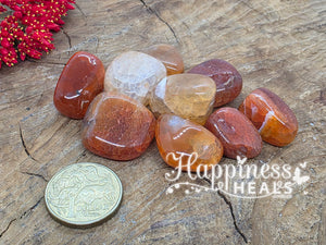 Carnelian Crackled (Tumbled)