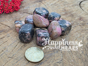 💖 Rhodonite – The Stone of Love & Emotional Healing! 💖 (Tumbled)