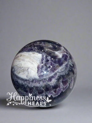 Chevron Amethyst Sphere