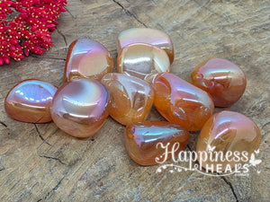 Tangerine Aura Quartz (Tumbled)