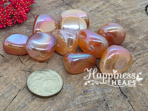 Tangerine Aura Quartz (Tumbled)