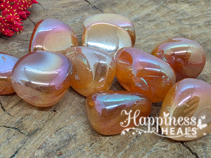 Tangerine Aura Quartz (Tumbled)