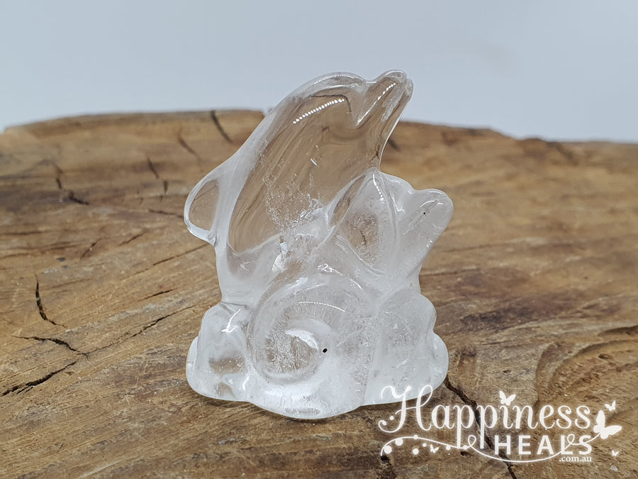 Clear Quartz Dolphins