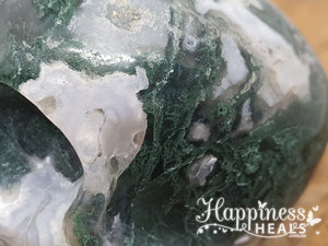 Moss Agate Skull