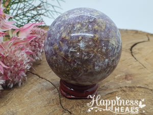 Lepidolite Sphere - 65mm Dia