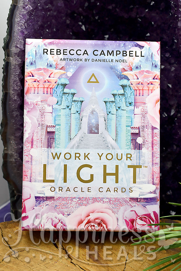 Work your light  Oracle Cards By  Rebecca Campbell.