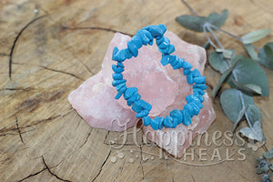 Light Blue Howlite Chip Bracelet – The Stone of Calm & Communication