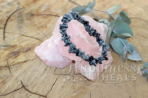 Snowflake Obsidian Chip Bracelet – The Stone of Balance & Transformation