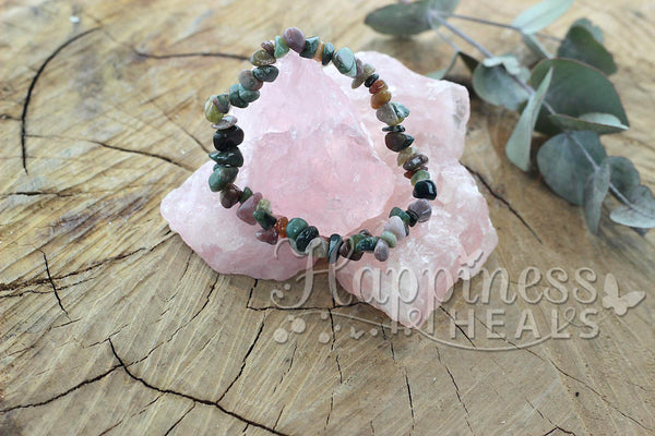 Rainbow Tourmaline Chip Bracelet