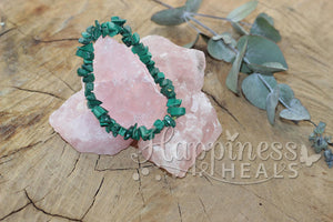 Malachite Chip Bracelet – The Stone of Transformation & Protection