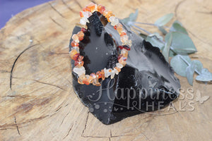 Carnelian Chip Bracelet – The Stone of Passion & Vitality